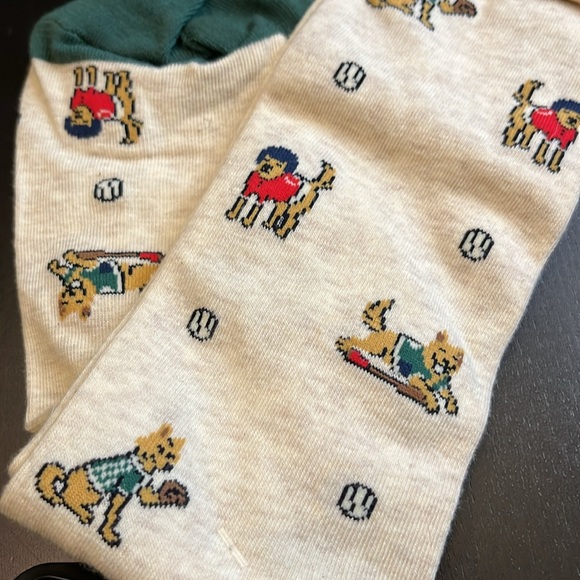 NWT J Crew Puppy Baseball Socks - Picture 5 of 5